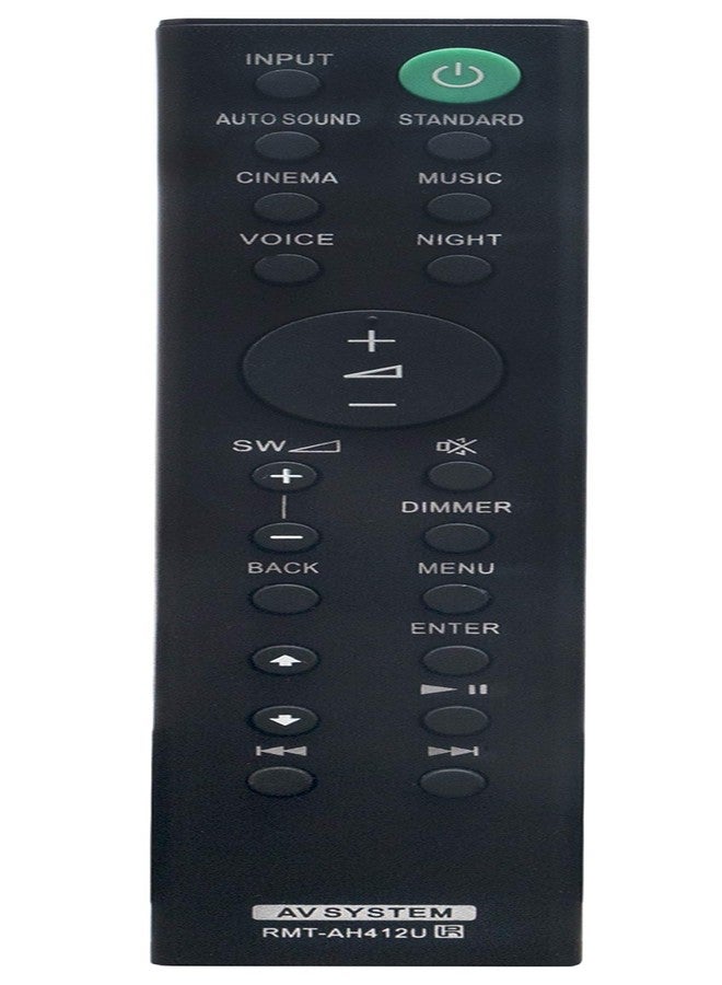 Vinabty RMT-AH412U Replaced Remote fit for Sony 5.1ch Home Cinema Soundbar HT-S700RF HT-S500RF SA-WS500RF SS-SS500RF SS-S500RF HT-S20R SS-S20R SA-WS20R SS-SS20R SS-SS700RF SS-S700RF SA-WS700RF HTS700RF - Image 2